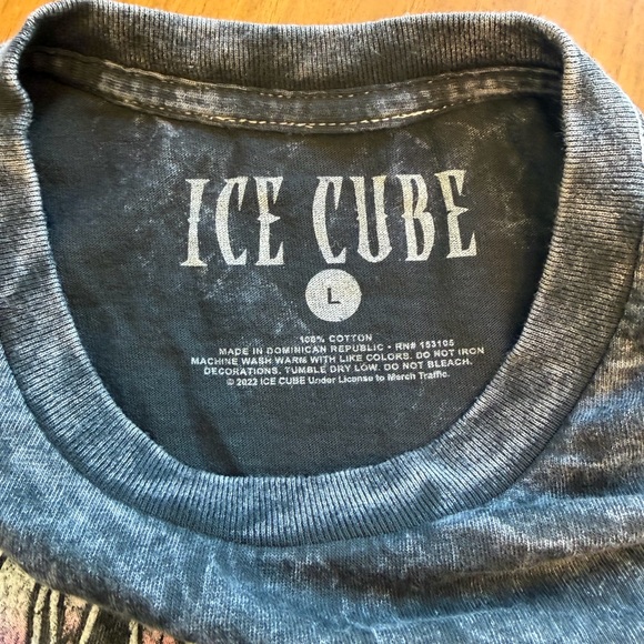 Ice Cube Today Was a Good Day Graphic Tee Acid Wash Black Size L Unisex - Picture 4 of 4